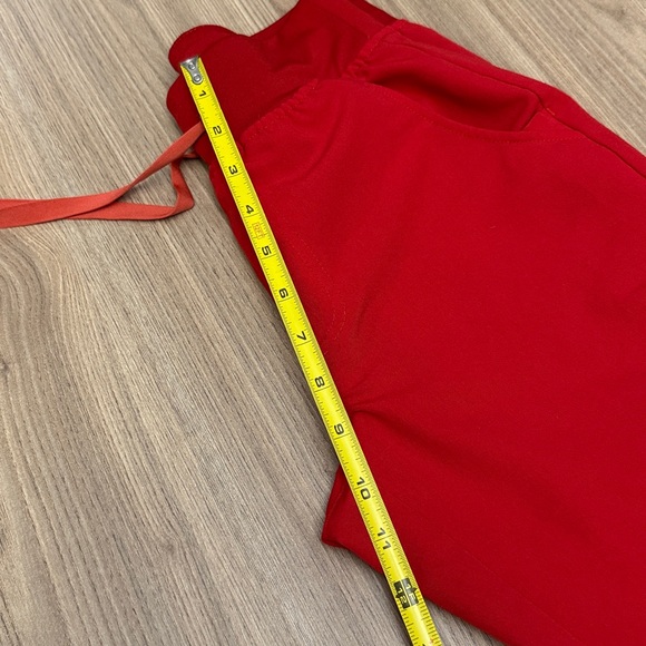 FIGS Zamora Jogger Scrub Pant PO# 3718 Red XXSmall Petite - Picture 5 of 5